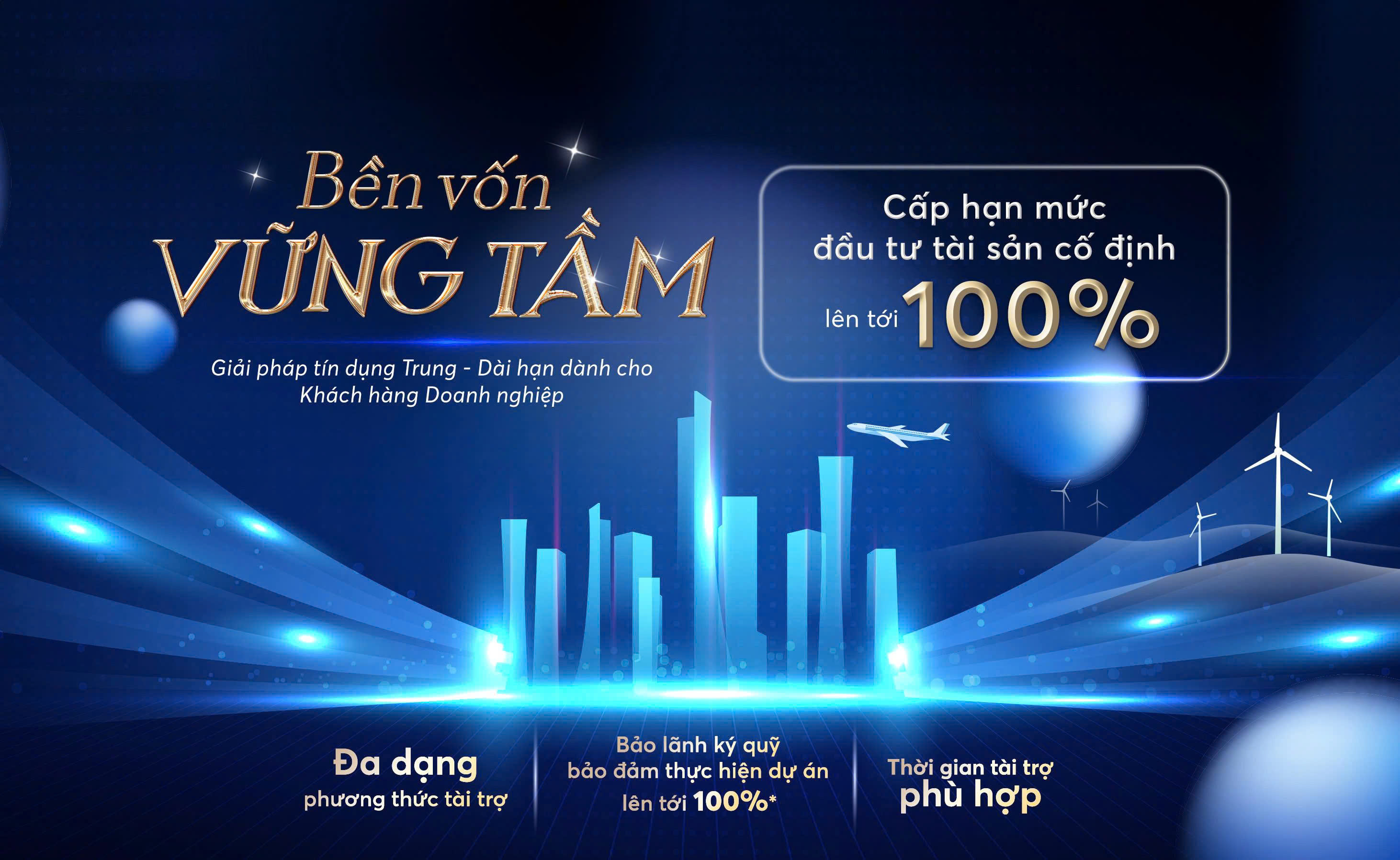 Gói sản phẩm Tài trợ trung – dài hạn dành cho Khách hàng doanh nghiệp