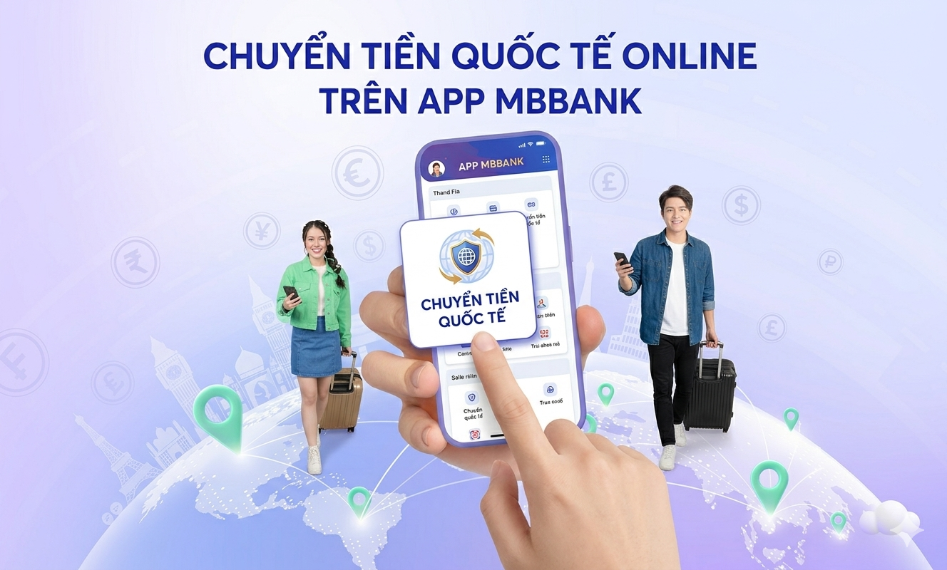 Chuyển tiền quốc tế online trên App MBBank