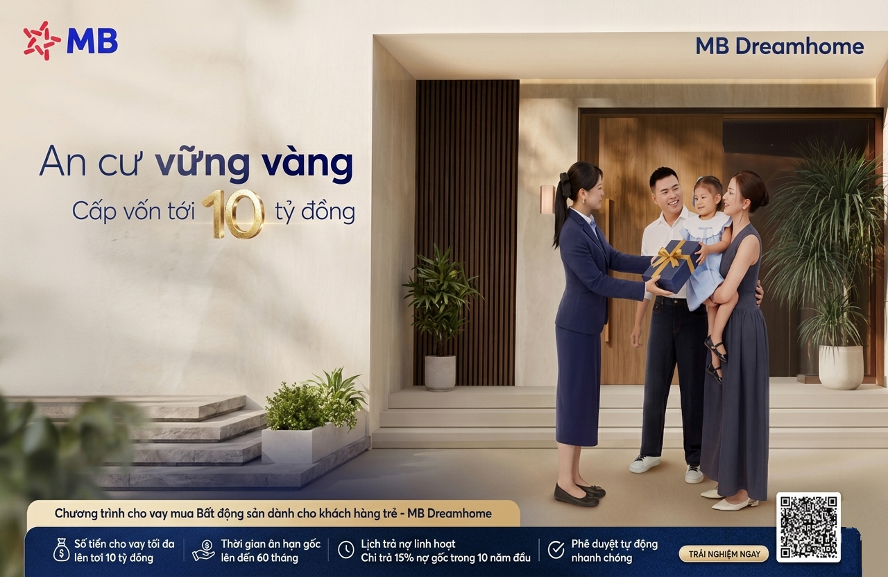 Vay mua nhà cho người trẻ MB Dream Home