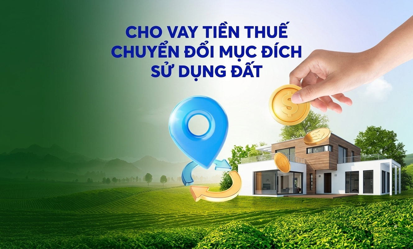 Cho vay tiền thuế chuyển đổi mục đích sử dụng đất